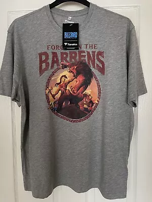 Buy Blizzard World Of Warcraft Horde Forged In The Barrens Tshirt 2XL BNWT  • 16£