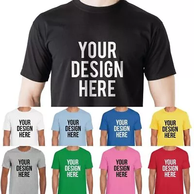 Buy Personalised T-Shirt Custom Printed T-Shirt Logo Text Printed Unisex Work Party • 10.99£