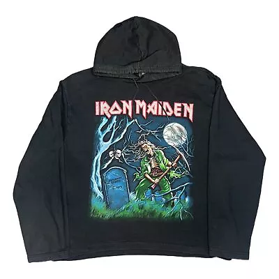 Buy Iron Maiden Vintage Gothic Rock Zombie Grave Hoodie, Size Large • 20£