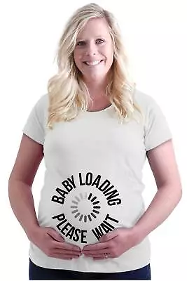 Buy Baby Loading Please Wait Gamer Nerdy Gaming Womens Maternity Pregnancy T Shirts • 18.94£