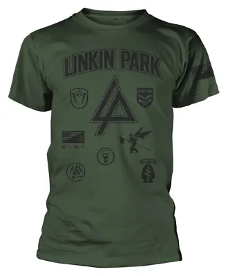 Buy Linkin Park 'Patches' (Green) T-Shirt - NEW & OFFICIAL! • 17.69£