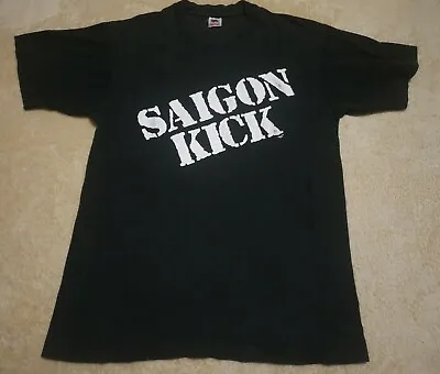 Buy Saigon Kick Japan Tour'91 Vintage Shirt Skid Row Crue Poison Ratt Guns N Roses • 94.50£