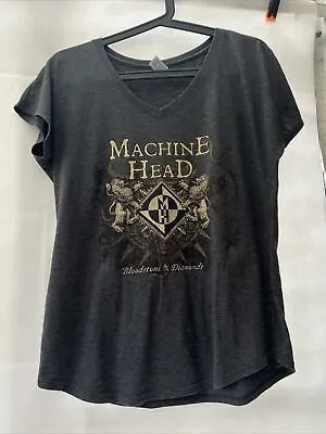 Buy Machine Head Metal Rock BloodStone And Diamonds 2016 World Tour T Shirt Size L • 23.74£