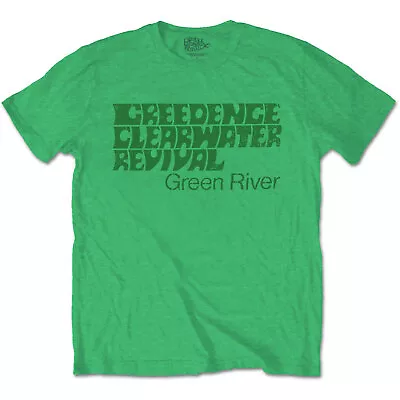 Buy Creedence Clearwater Revival Green River Green T-Shirt NEW OFFICIAL • 16.59£