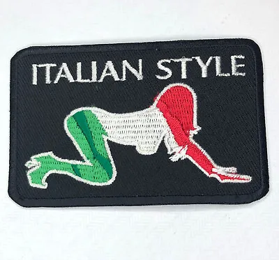 Buy Italian Style Biker Clothing Jacket Shirt Badge Iron On Sew On Embroidered Patch • 2.89£