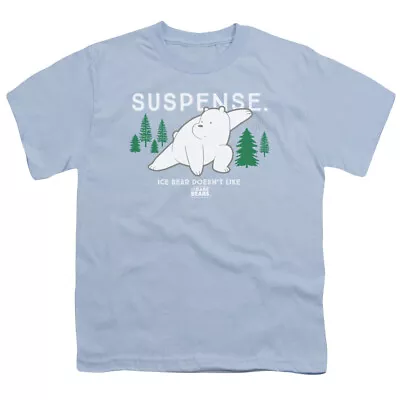 Buy We Bare Bears Suspense Kids Youth T Shirt Licensed Cartoons Tee Light Blue • 20.07£