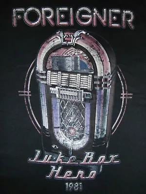 Buy FOREIGNER Juke Box Hero 1981 AUTHENTIC Ladies T-Shirt KING CRIMSON Spooky Tooth • 12.99£