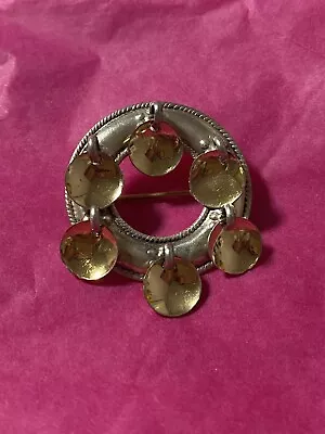 Buy Vintage Silver 830S Gold Plated Signed Leif Johan Hansen Norway Brooch LJOH • 30£