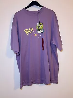 Buy Pull & Bear T Shirt Rick And Morty Purple Size M • 12.49£
