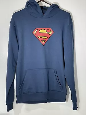 Buy Superman Hoodie Retro Fleece Hoodie Size Small Pre Owned In Immaculate Cond • 6.20£