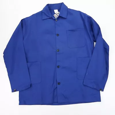 Buy VINTAGE French EU Worker CHORE Work Shirt Jacket Deadstock SZ L / XL (M9197) • 22.95£