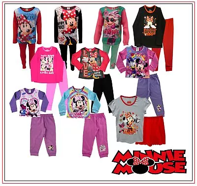 Buy Disney Minnie Mouse Girl's Pyjamas, 18 Months To 12 Years, PJ, Lounge Pants • 7.99£