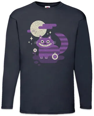 Buy Cheshire Cat Men Long Sleeve T-Shirt Alice In Adventures Cats Wonderland Fun • 27.54£