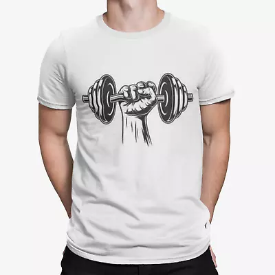 Buy Gym Fist T-Shirt -Funny Gym Sport Weights Arnie Retro Men Cool Training Animal • 8.39£