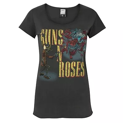 Buy Amplified Womens/Ladies Guns N Roses Appetite Attack T-Shirt NS4544 • 23.03£