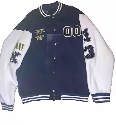 Buy Boohoo Man Varsity Jacket Blue, Medium • 9.97£