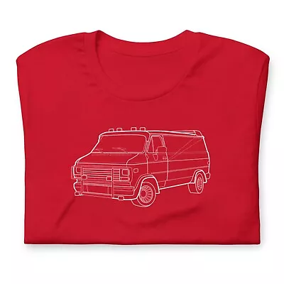 Buy A-team Van Line Art T-Shirt, Available In 8 Different Colours • 21.99£