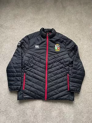 Buy British Irish Lions Rugby Adult XL Puff Winter Jacket Training England #38 • 29.99£