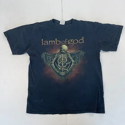 Buy Lamb Of God T-Shirt Medium Black Cotton Band Music Rock Metal Alternative • 12.05£