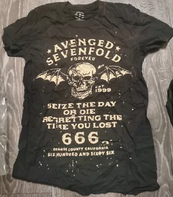 Buy Avenged Sevenfold T Shirt Rock Metal Band Merch Tee Size Small A7X • 9.50£