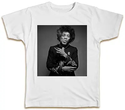Buy Jimi Hendrix Smoking T-Shirt Cool Reto Vintage Old Designer Gift Present Top • 7.99£