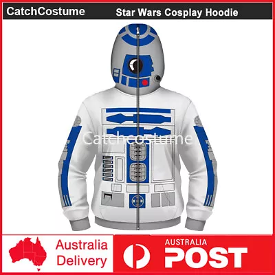 Buy Kids Star Wars White Troopers Inspired Pullover Zip Up Hoodie Sweatshirt Jumper • 18.80£