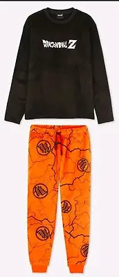 Buy Dragonball Z Mens Sherpa Fleece Cosy Pyjama Set Dragon Ball Size M New • 14.99£