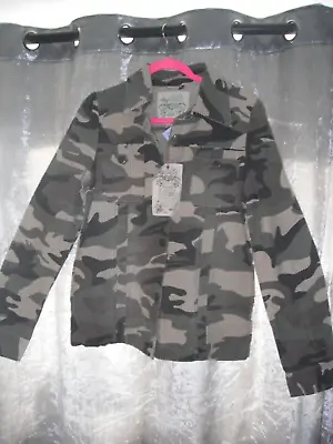 Buy Roxy Camouflage  Womens Utility Jacket Size L 12/14 BNWT • 15.99£
