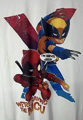 Buy Mcu / X-men Saving Wolverine & Deadpool Custom New Film T-shirt Sizes XS - XL • 9.99£