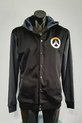 Buy Blizzard Entertainment Overwatch Black Snap Front Hooded Gaming Jacket Size XL • 37.92£