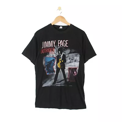 Buy Jimmy Page 1988 T Shirt Outrider Tour Tee Vintage Single Stitch Rock Mens Size L • 59.99£
