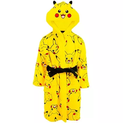 Buy Pokemon Childrens/Kids Pikachu Front Pocket Robe NS7017 • 27.67£