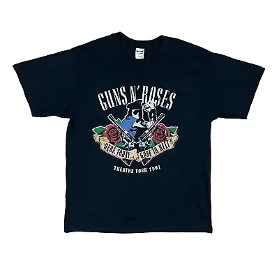 Buy GUNS AND ROSES Here Today Gone To Hell 1991 Tour Vintage Band T Shirt Large • 21.21£