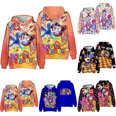 Buy The Amazing Digital Circus Pomni Hoodie Kids Boys Girls Hooded Sweatshirts Tops◢ • 13.24£