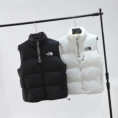 Buy North F Himalayan Men Gilet Warm Windbreaker Vest Embroidery Logo Quilted Jacket • 34.79£