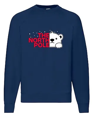Buy Christmas Jumper The North Pole Polar Bear  Funny Christmas Jumper Sweatshirt • 16.99£