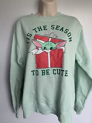 Buy Star Wars Christmas The Child 'Tis The Season To Be Cute Sweatshirt Large L • 3.93£