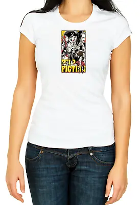 Buy Pulp Fiction Mia Wallace Quentin Tarantino Poster Women's 3/4 Short Sleeve K070 • 9.69£