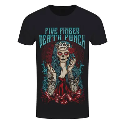 Buy Five Finger Death Punch T-Shirt FFDP Lady Muerta Band Official New Black • 15.95£