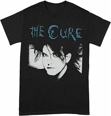 Buy Officially Licensed The Cure Robert Smith Black And Blue Mens Black T Shirt • 16.95£