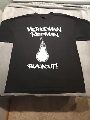 Buy Vintage Method Man & Redman Blackout Tour 2000 T-Shirt XL Glow In The Dark 🔥🔥 • 402.25£