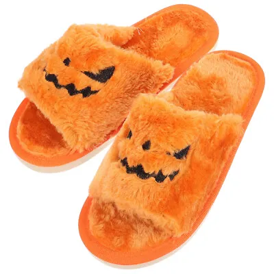 Buy  Goth Slippers Halloween Plush Comfortable Open Toe Indoor Ladies Girl • 20.29£