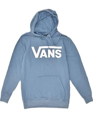 Buy VANS Mens Graphic Hoodie Jumper Small Blue Cotton BQ06 • 15.06£