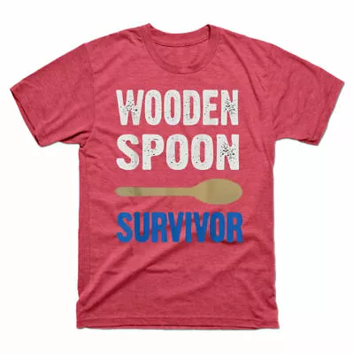 Buy Wooden T-Shirt Funny Vintage Sleeve Men's Cotton Short Survivor Spoon Tee • 13.99£