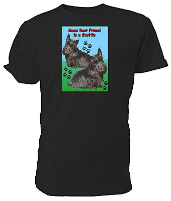 Buy Scottish Terrier Dog T Shirt, Mans Best Friend  Choice Of Size/cols. Mens/womens • 11.99£