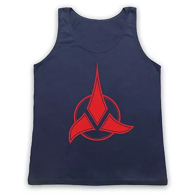 Buy Klingon Symbol Unofficial Trekkie Star Retro Sci Fi Fan Adults Vest Tank Top • 18.99£