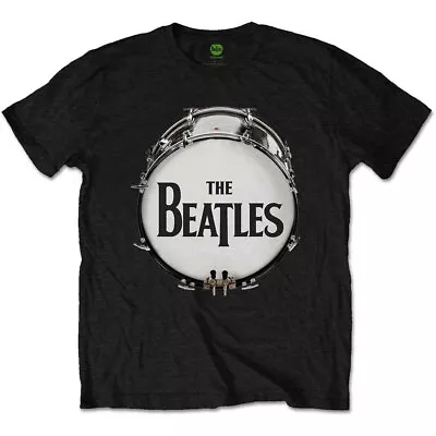 Buy The Beatles Original Drum Skin Black T-Shirt NEW OFFICIAL • 15.19£