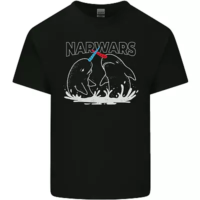 Buy Narwars Narwhal Parody Whale Mens Cotton T-Shirt Tee Top • 11.75£