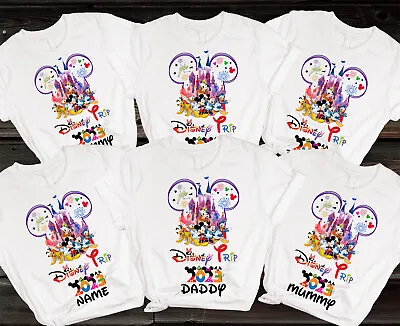 Buy Disneyland Paris 2023 Personalised Any Name Family Holiday T-Shirt Kids & Adults • 9.99£