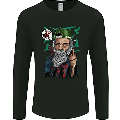Buy Charles Darwin Evolution Atheist Atheism Mens Long Sleeve T-Shirt • 11.99£